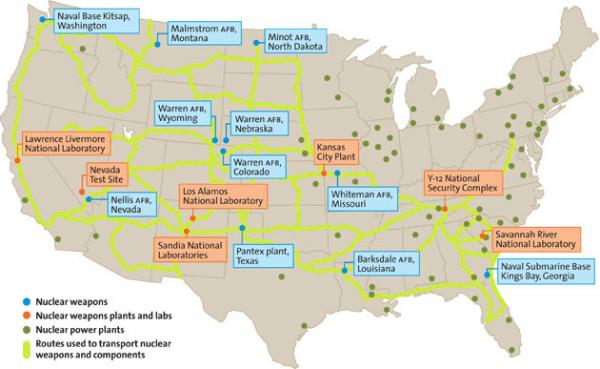 Nuclear Locations U.S.